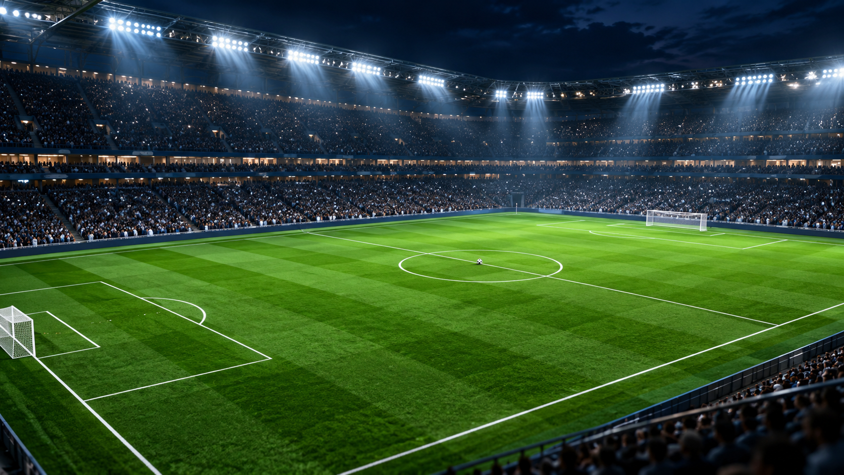 Beşiktaş Crystal Palace maç özeti için hazırlanan, yeşil futbol sahası ve top içeren temsili kapak görseli